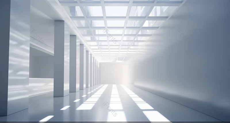 阳光照射室内空间长廊白色背景,高清,摄影图,摄影图片,图片大全,摄影图免费下载